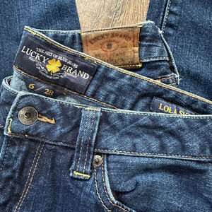 Women's Lucky Brand Lola Skinny Jeans Size 6 Blue